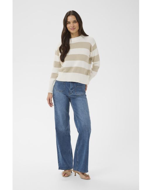 Kaffe Pullover Kaharriet Pullover Loose Fit in het Blue