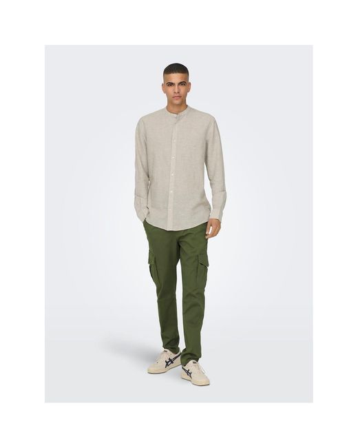 Only & Sons Green And Dean Regular Fit Cargo Pants for men