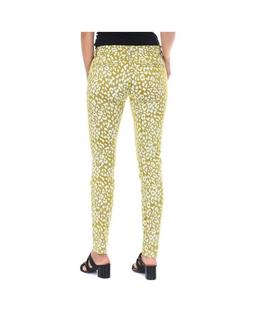 Met Yellow Long Trousers With Narrow Cut Hems 70Dbf0531-R215