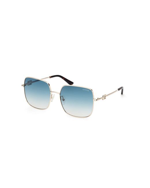 Guess Blue Gold Metal Sunglasses