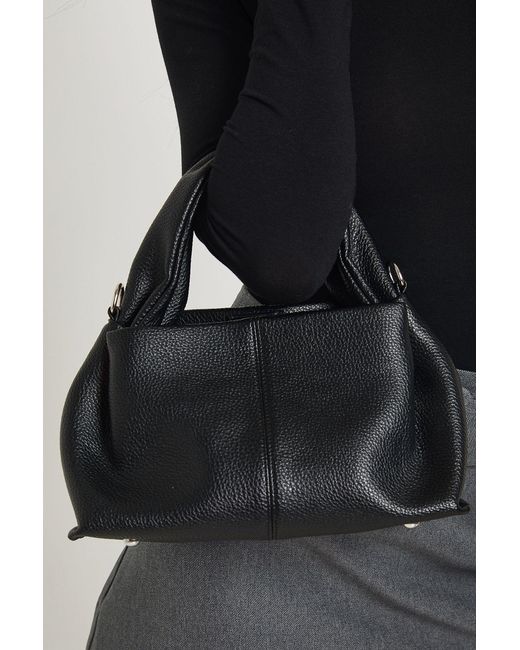 Boohoo Black Slouchy Grab Bag With Detachable Strap