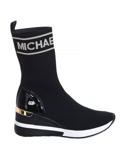 Michael Kors Black S Skyler Stretch Knit Sock Sneaker F2skfe5d