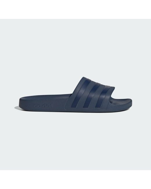 Adidas Blue Adilette Aqua Slides for men