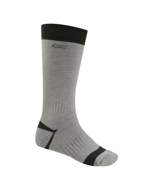 Regatta Gray Great Outdoors Two Tone Wellington Boot Socks (1 Pair) (Dark Steel) for men