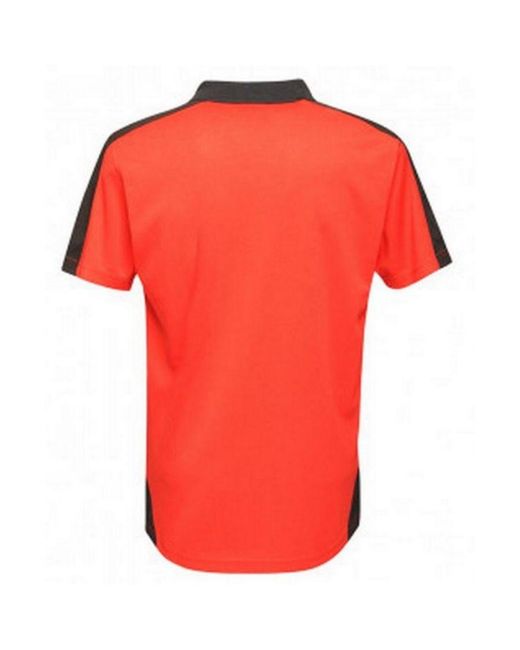Regatta Red Contrast Coolweave Pique Polo Shirt (Classic/ for men