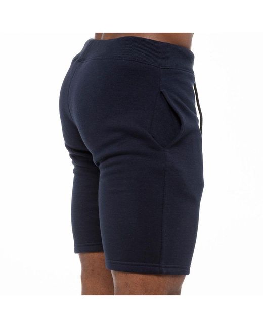 Enzo Blue Fleece Gym Shorts for men