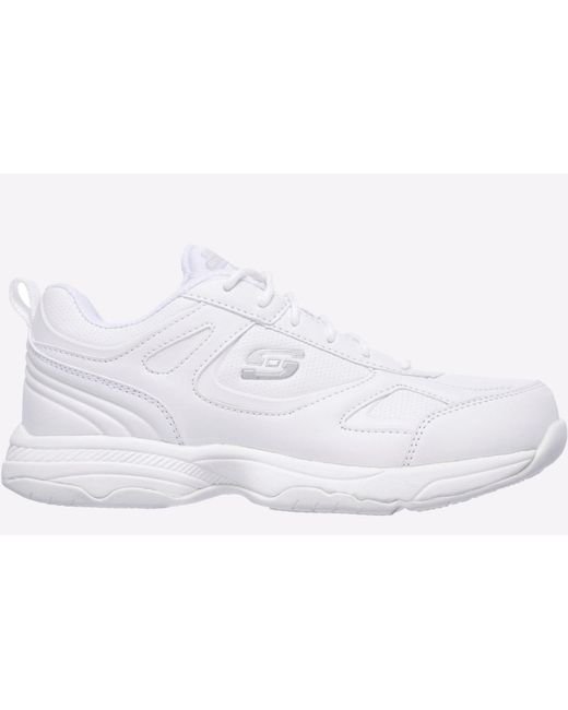 Skechers White Dighton Bricelyn Memory Foam Shoe