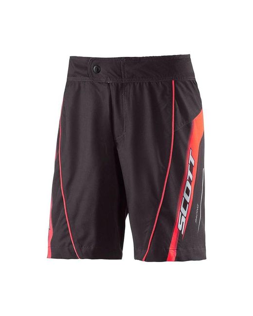 Scott Black Bikewear Rc Loose Fit Cycling Shorts With Padded Underwear