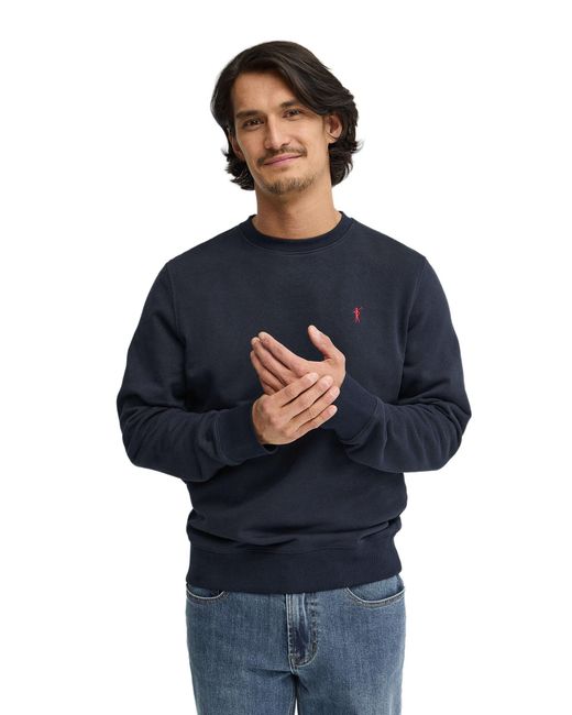 POLO CLUB Blue Crew Neck Relaxed Fit Sweatshirt Sweatshirt27 for men