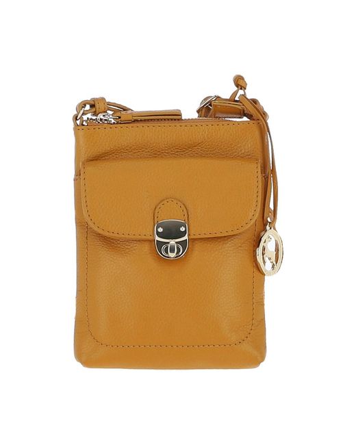 Ashwood Leather Orange Real Crossbody Bag
