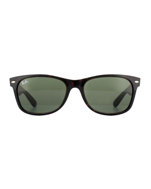 Ray-Ban Green Sunglasses New Wayfarer 2132 902 Tortoise 52Mm