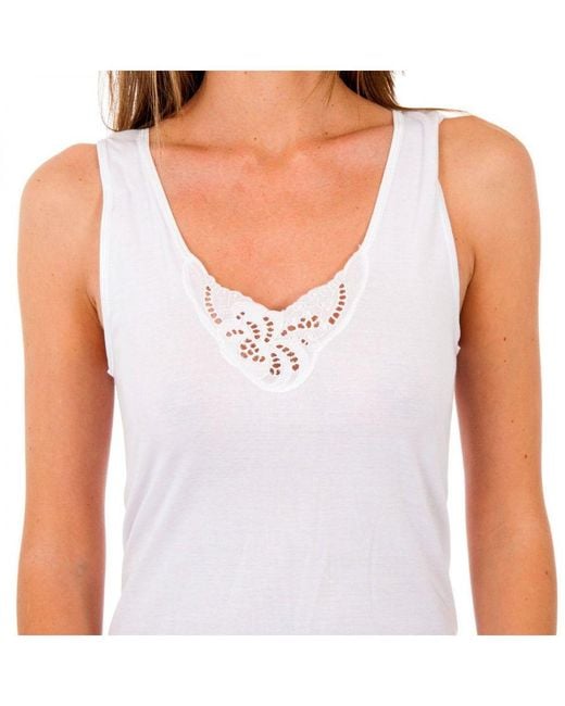 Abanderado White Milan Seamless Tank Top 4750