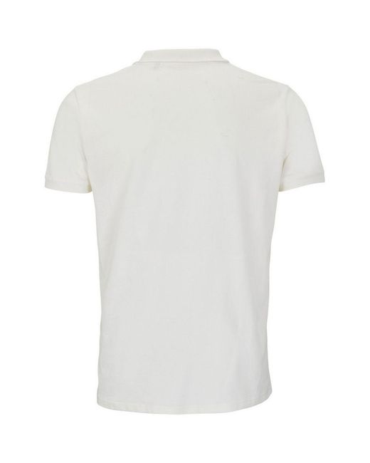Sol's White Planet Piqué Organic Polo Shirt (Off) for men