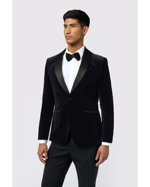 Ted Baker Blue Slim Fit Velvet Jacket for men