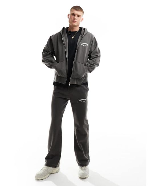 Good For Nothing Black Relaxed Garment Dyed Jogger for men