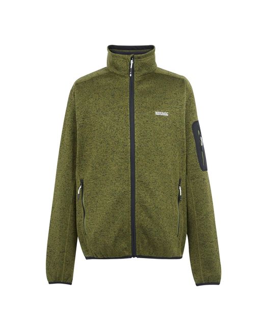 Regatta Green Newhill Marl Full Zip Fleece Jacket (Nephrite) for men
