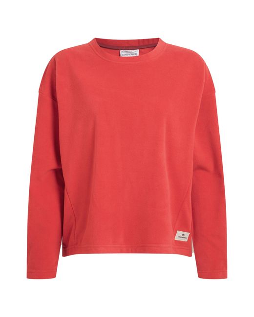 Craghoppers Red Ladies Miska Sweatshirt (Compote)