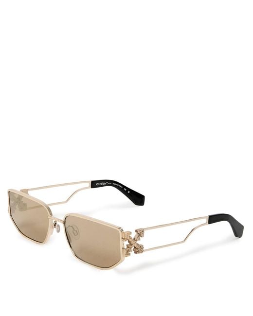 Off-White c/o Virgil Abloh Natural Accessories Off Allen Rectangle Sunglasses for men