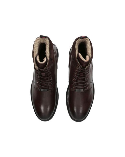 KG by Kurt Geiger Brown Leather Force Cuff Boots for men
