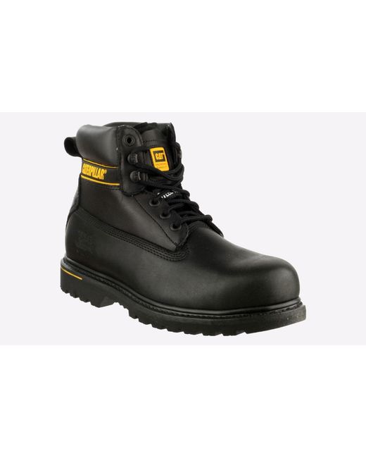 Caterpillar Safety Black Holton Boots for men