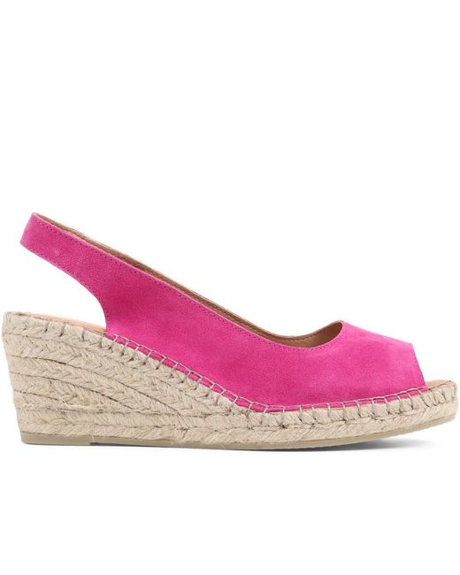 Jones Bootmaker Pink Rosanna Slingback Wedges