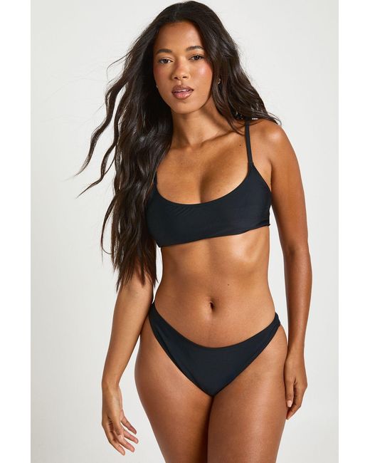 Boohoo Black Essentials Brief Bikini Bottom