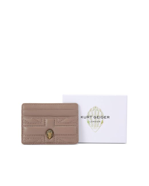 Kurt Geiger Gray Leather Kgl Uj Card Holder