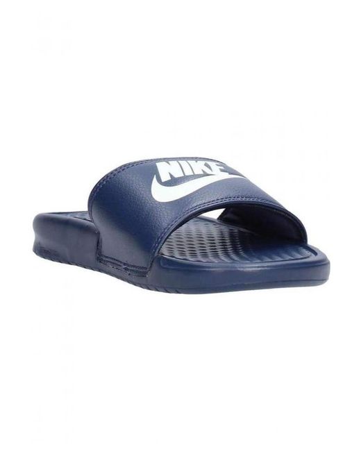 Nike Blue Benassi Slip On Sliders