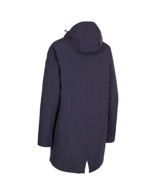 Trespass Blue Ladies Overcast Tp75 Waterproof Jacket