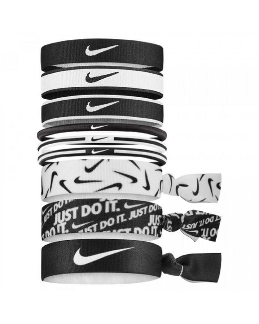 Nike Black Mixed Width Ponytail Hairband