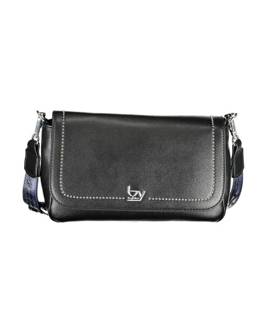 Byblos Black By17027 Leather Shoulder Bag
