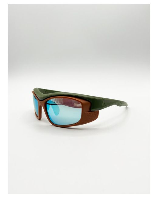 SVNX Blue Cycling Style Glasses for men