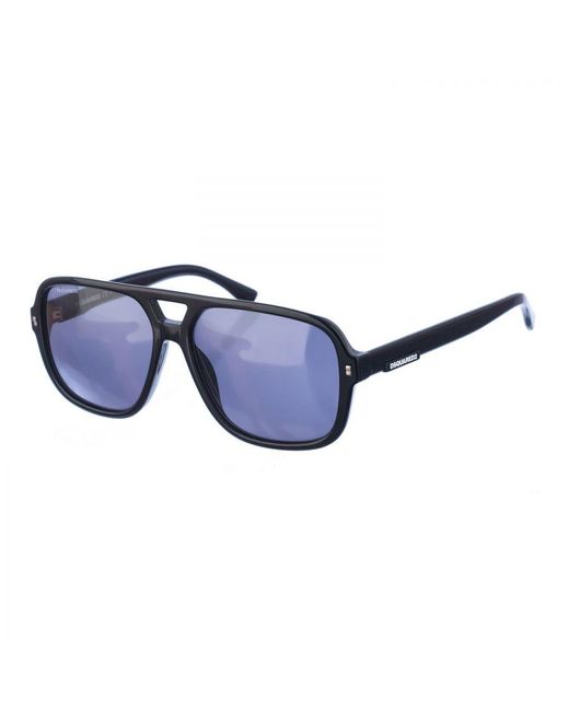 DSquared² Blue D20003S Aviator Style Acetate Sunglasses for men