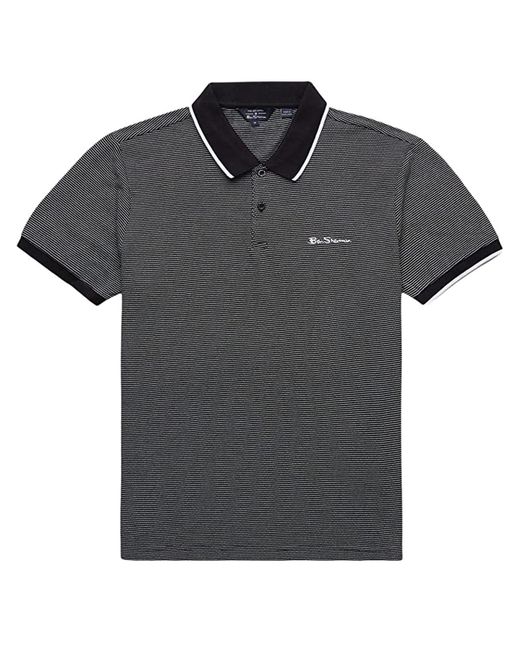 Ben Sherman Gestreept Zwart/wit Poloshirt in het Black voor heren