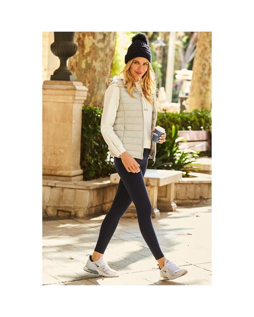 Sosandar Metallic Dark Sapphire High Waisted Perfect Body Sculpting Activewear Leggings