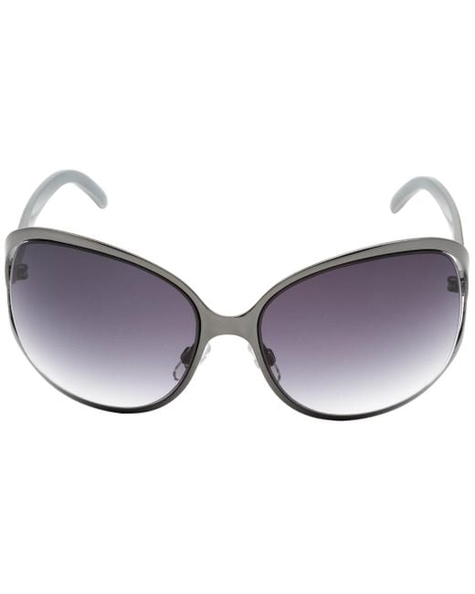 Calvin Klein Black Oval Lensed Sunglasses