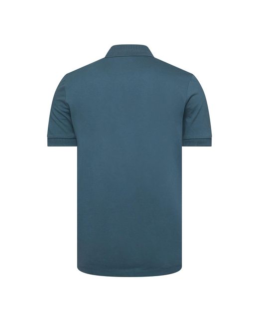 HUGO Blue Short Sleeve Polo Shirt for men