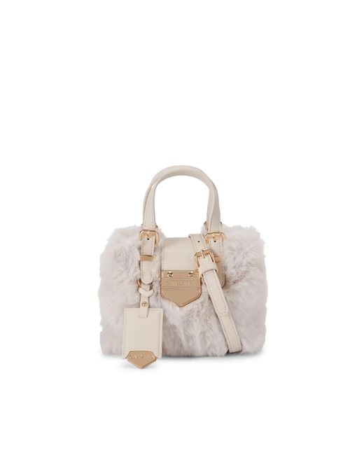 Carvela Kurt Geiger Natural Maria Micro Fur Bag