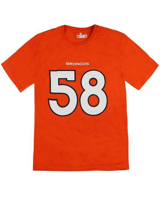 Fanatics Orange Nfl Denver Broncos Von Miller 58 T-Shirt for men