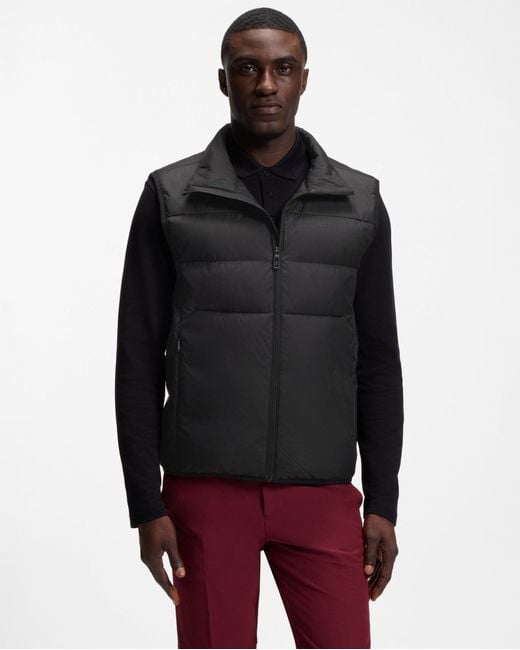 Boss Black Regular Fit Sleeveless Logo Detail Gilet for men