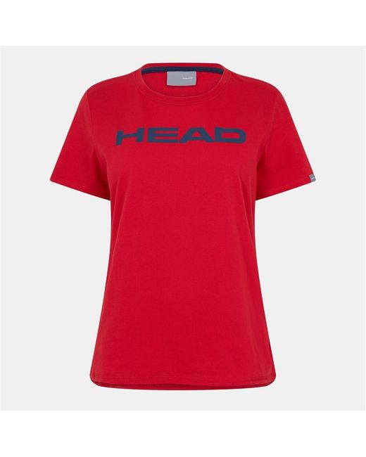 Head Red Lucy Wordmark Crew Neck Short Sleeve Jersey T-Shirt