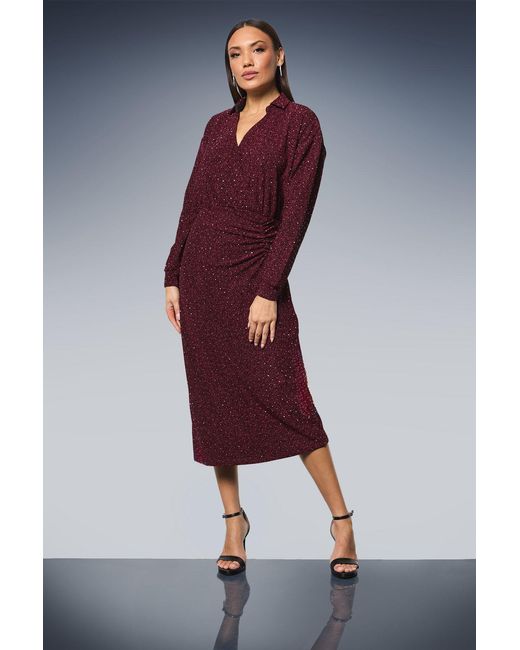 PRINCIPLES Blue Hot Fix Jersey Shirt Dress Nylon