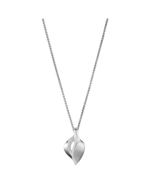 Orphelia Metallic 'Anet' 925 Sterling Chain With Pendant