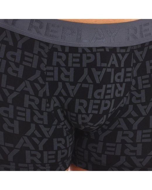 Replay Black Pack-2 Boxers I101234 for men