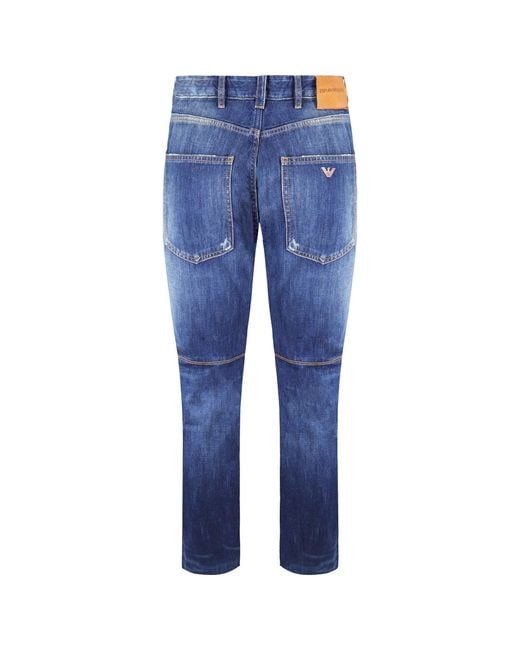 Emporio Armani Blue Jeans Cotton for men