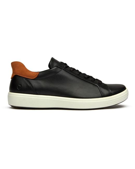 Ecco Black Soft 7 Trainers for men