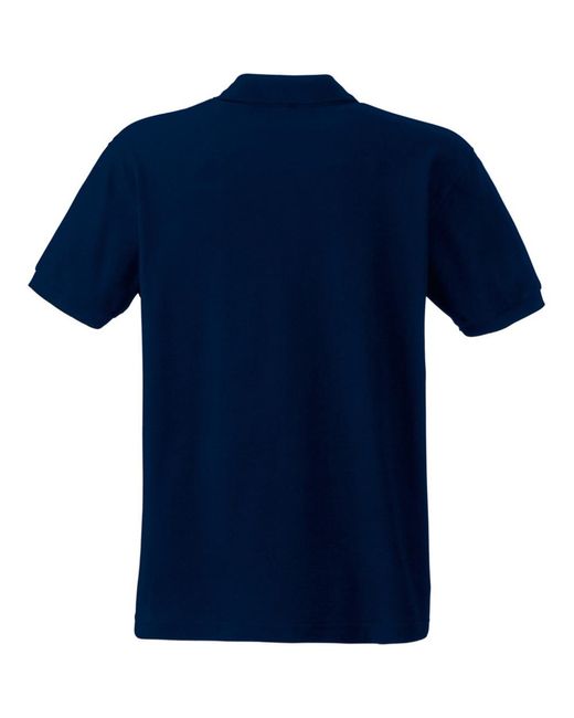 Fruit Of The Loom Blue Premium Short Sleeve Polo Shirt for men