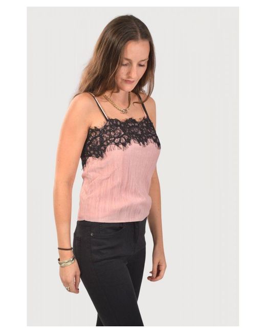 Secret Label Red Urban Outfitters Eyelash Lace Trim Cami Top
