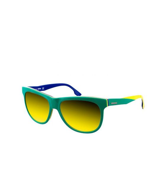 DIESEL Yellow Acetate Sunglasses With Oval Shape Dl0112 for men