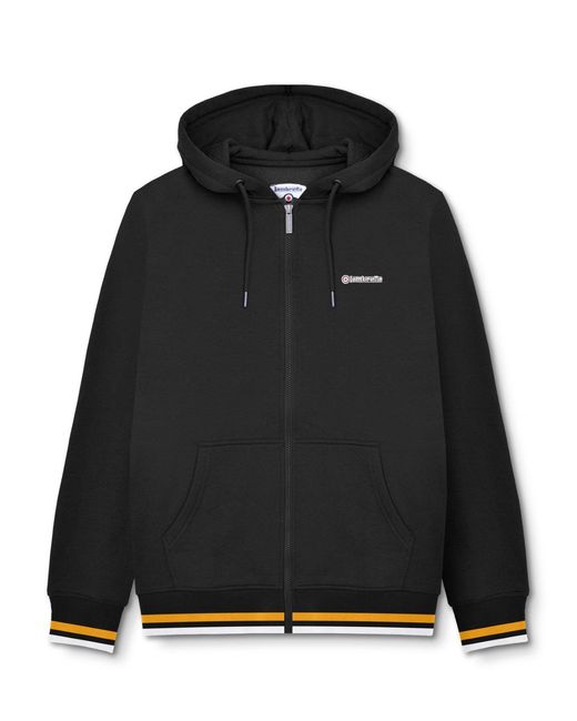 Lambretta Black Zip Hoodie for men